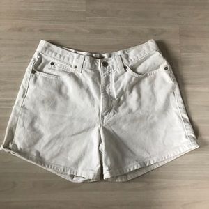 White LONDONJEAN Shorts